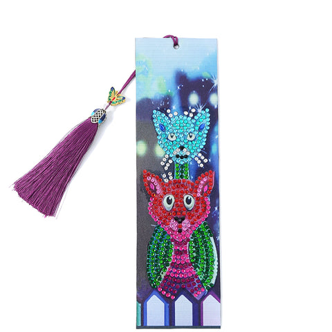 Diamond Painting Bookmark Kits - 1 Pack Cats