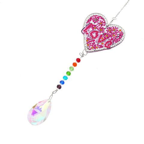 Diamond Painting Suncatcher - Love Heart