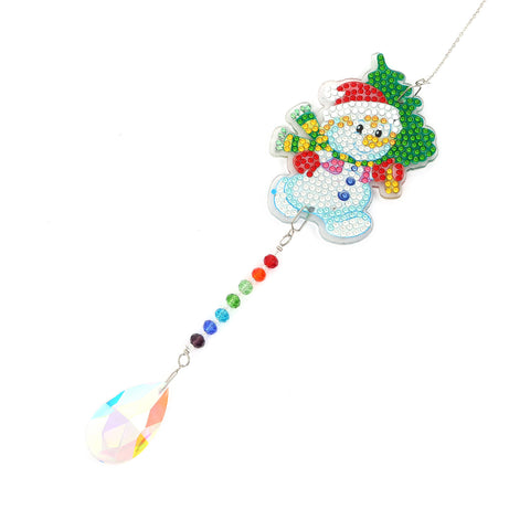 Diamond Painting Suncatcher - Christmas Snowman