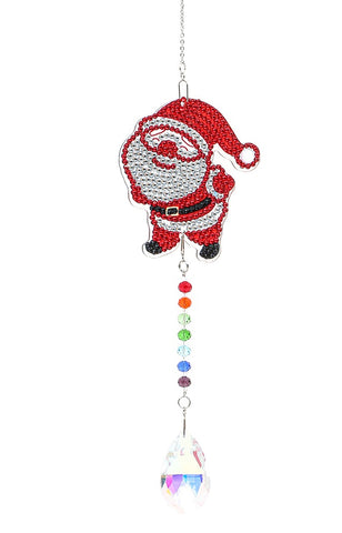 Diamond Painting Suncatcher - Santa