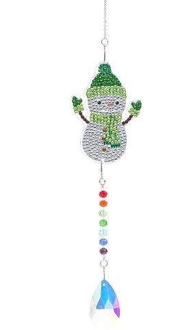 Diamond Painting Suncatcher - Christmas Snowman