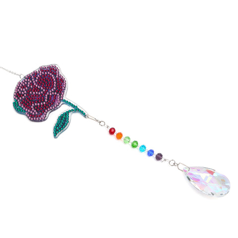 Diamond Painting Suncatcher - Rose