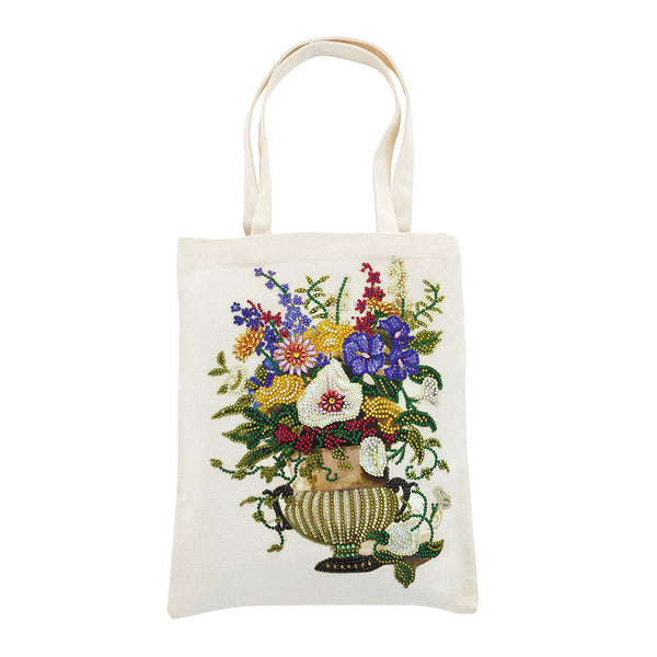 Diamond Painting Flowers Shopping Bag