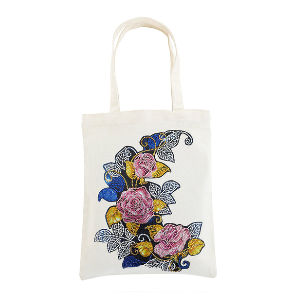 Diamond Painting Roses Shopping Bag