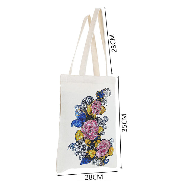 Diamond Painting Roses Shopping Bag