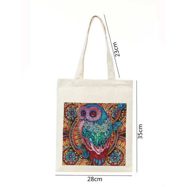 Diamond Painting Owl Shopping Bag
