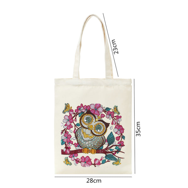 Diamond Painting Owl Shopping Bag