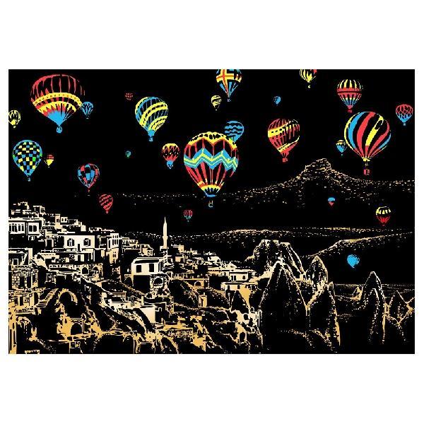Scratch Painting - Colorful City Cappadocia