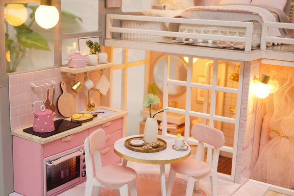 Girlish Dreams Loft Apartment Miniature D.I.Y Kit