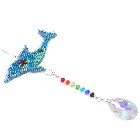 Diamond Painting Suncatcher - Dolphin