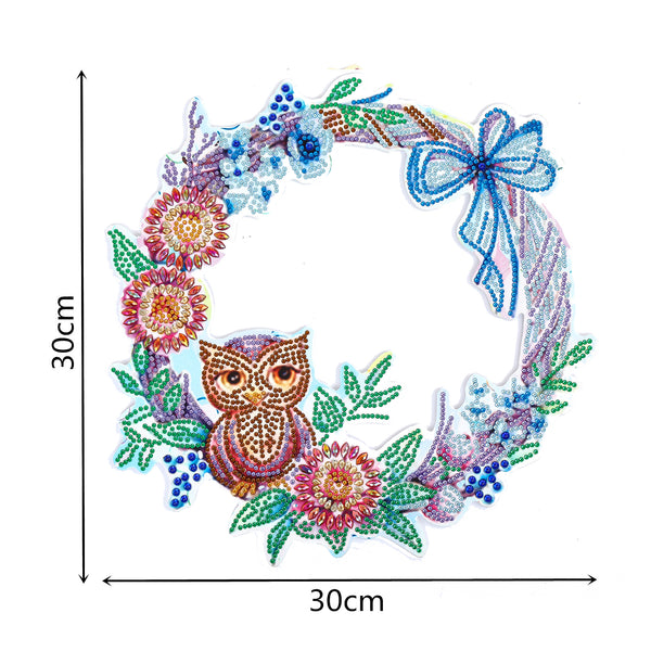 Diamond Painting Large Owl Wreath