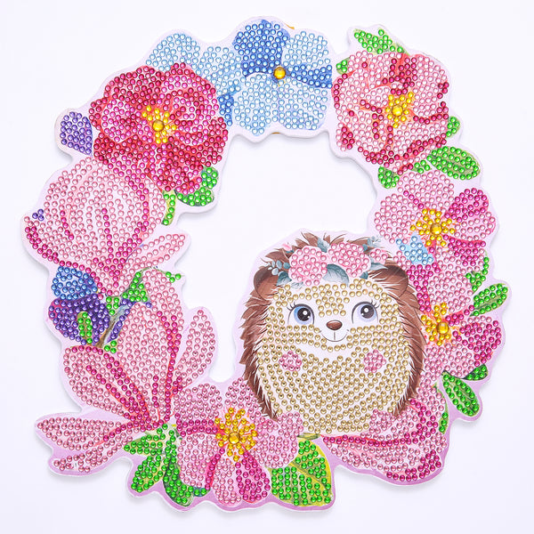 Diamond Painting Small Hedgehog Wreath