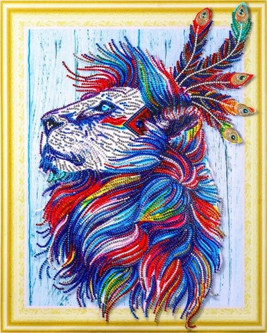 Special Shape Diamond Paintings - Lion - 40cm x 50cm