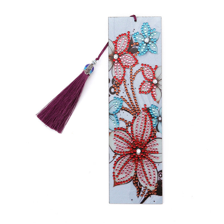 Diamond Painting Bookmark Kits - 1 Pack Flowers