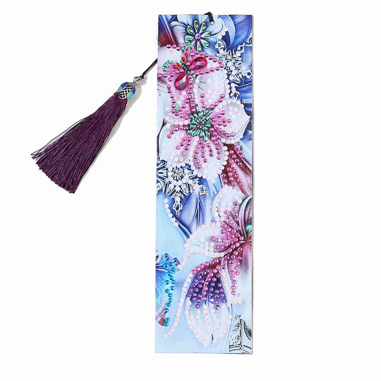 Diamond Painting Bookmark Kits - 1 Pack Flowers