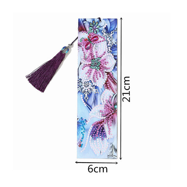 Diamond Painting Bookmark Kits - 1 Pack Flowers