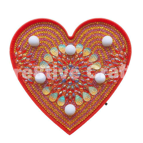 Diamond Painting  LED Light - Heart