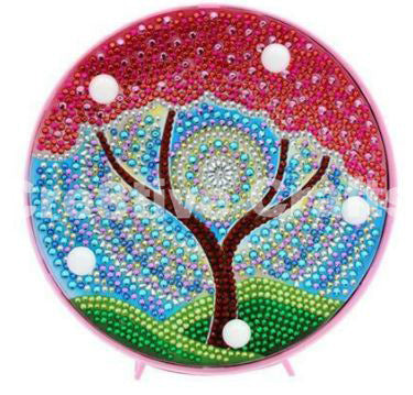 Diamond Painting  LED Light - Pink Mandala Tree