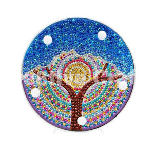 Diamond Painting LED Light - Blue Mandala Tree