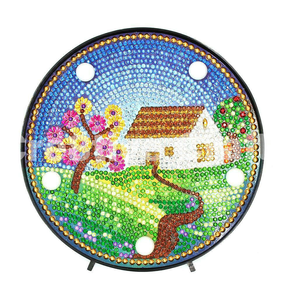 Diamond Painting LED Light - Spring House