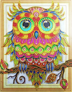 Special Shape Diamond Paintings - Owl - 40cm x 50cm