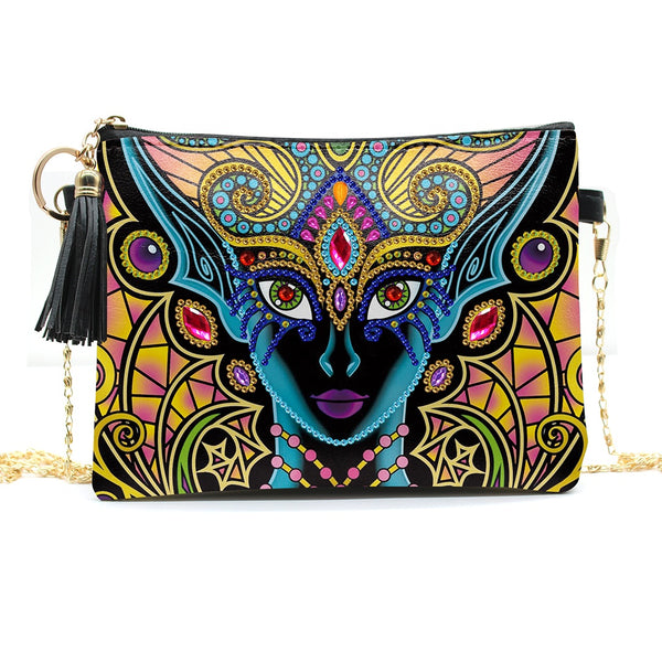 Diamond Painting Face Shoulder Bag