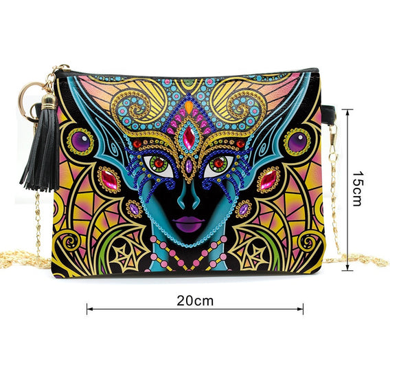Diamond Painting Face Shoulder Bag