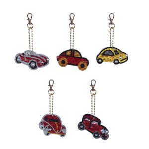 Diamond Painting Keychains - Cars 5 Pack