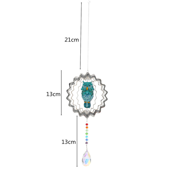 Diamond Painting Rotating  Sun Catcher - Owl