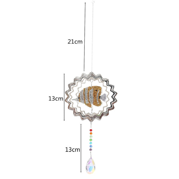 Diamond Painting Rotating Fish Sun Catcher