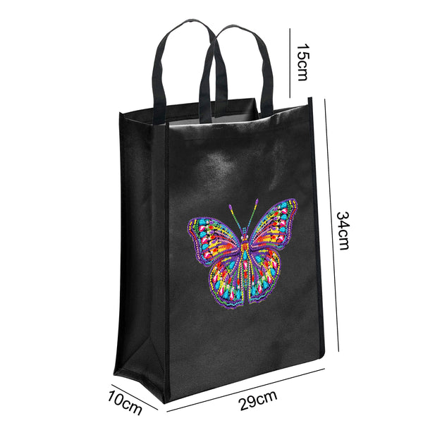 Diamond Painting Butterfly Glow in the Dark Shopping Bag