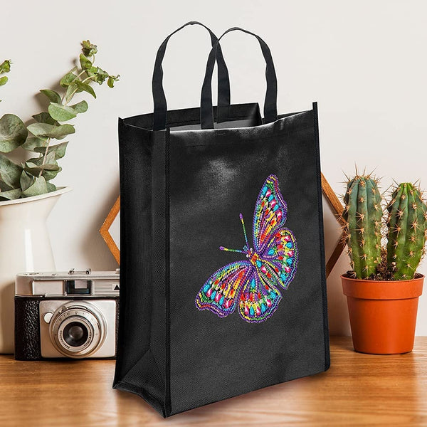 Diamond Painting Butterfly Glow in the Dark Shopping Bag