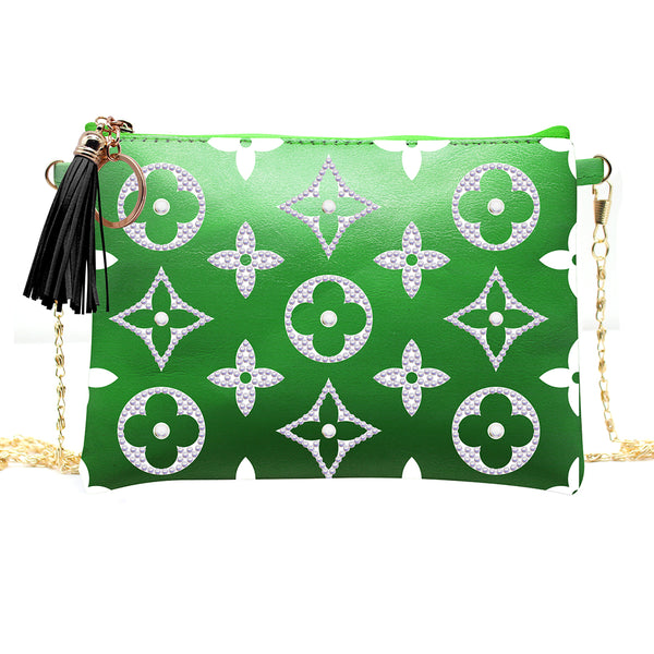 Diamond Painting Patterned Shoulder Bag