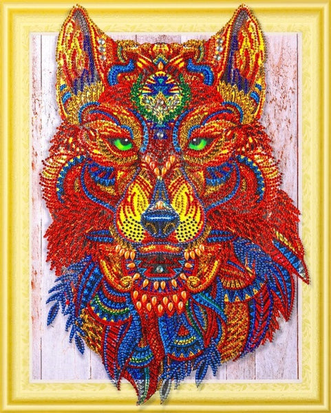 Special Shape Diamond Paintings - Wolf - 40cm x 50cm