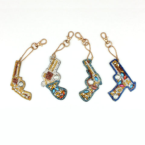 Diamond Painting Keychains - Guns 4 Pack