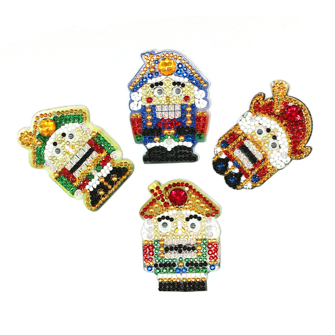 Diamond Painting Keychains - Nutcracker 4 Pack