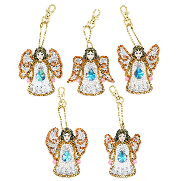 Diamond Painting Keychains - Angels  5 Pack