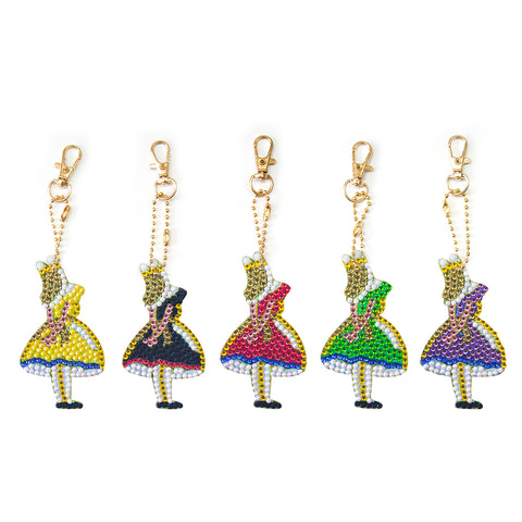 Diamond Painting Keychains - Ladies 5 Pack