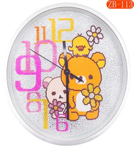 Diamond Painting Clocks - Teddy Bear