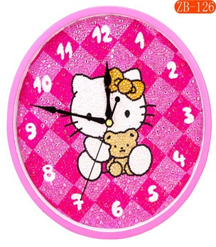 Diamond Painting Clocks - Cartoon Kitten