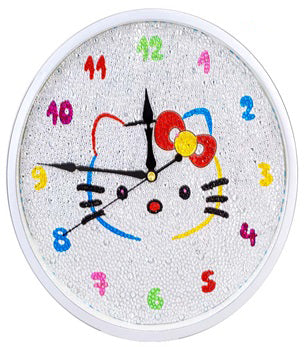 Diamond Painting Clocks - Cartoon Cat Face