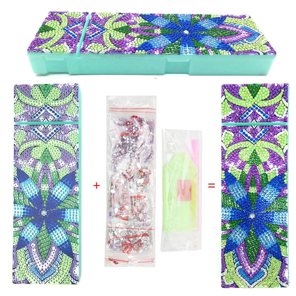Diamond Painting Pencil Case HZ002 - Flower
