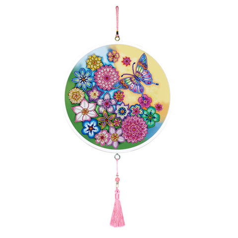 Diamond Painting Tassel Painting - Butterfly / Flowers