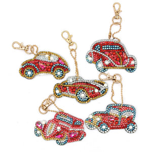 Diamond Painting Keychains - Cars 5 Pack