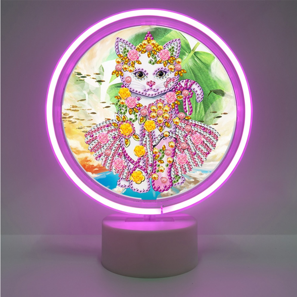 Diamond Painting Neon Light Kit - Cat