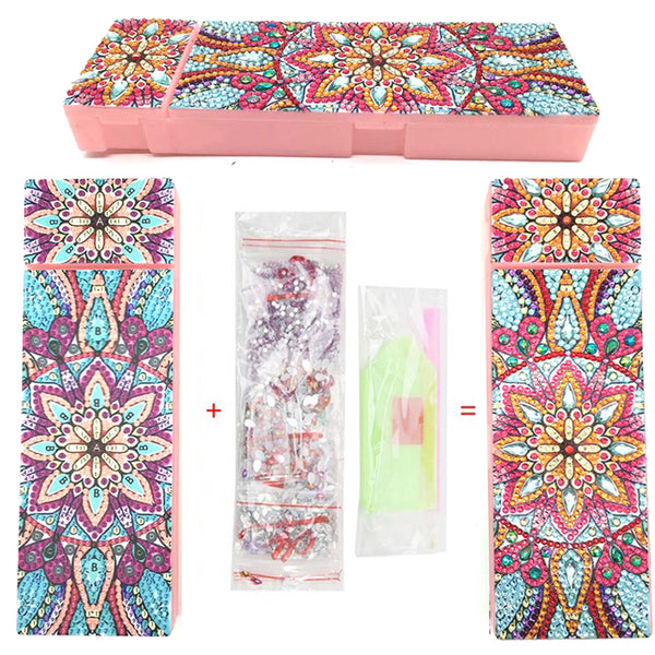 Diamond Painting Pencil Case HZ003 - Flower