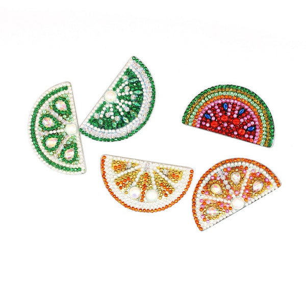 Diamond Painting Keychains - Half Fruit 5 Pack