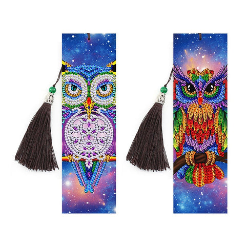 Diamond Painting Bookmark Kits - 2 Pack Owl