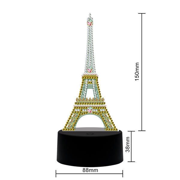 Diamond Painting DP06 LED Seven Changing Colour Light Eiffel Tower