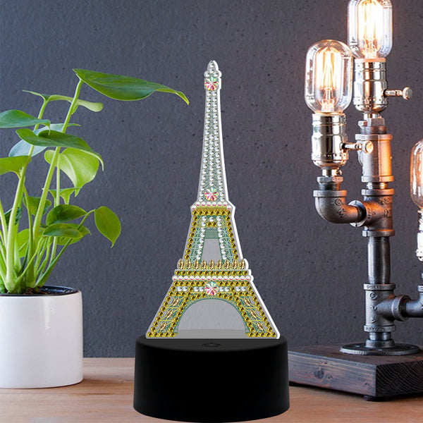 Diamond Painting DP06 LED Seven Changing Colour Light Eiffel Tower